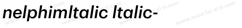 nelphimltalic ltalic字体转换